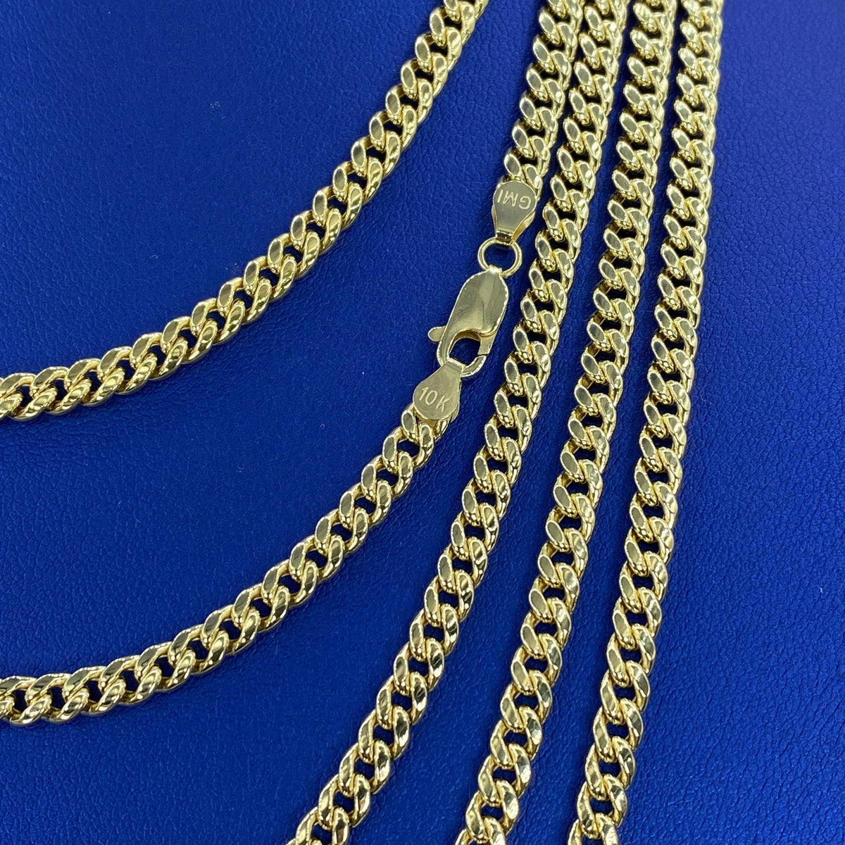 10K 3mm Miami Cuban Link Gold Chain 16–24 in - additional product view 3