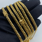14K Gold 5.2mm Solid Miami Cuban Link Chain 22–26 in - additional product view 4