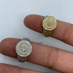 14K Gold Petite Circle Wave Diamond Ring - additional product view 7