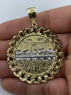14K Gold Last Supper Pendant 2.4 in - additional product view 2
