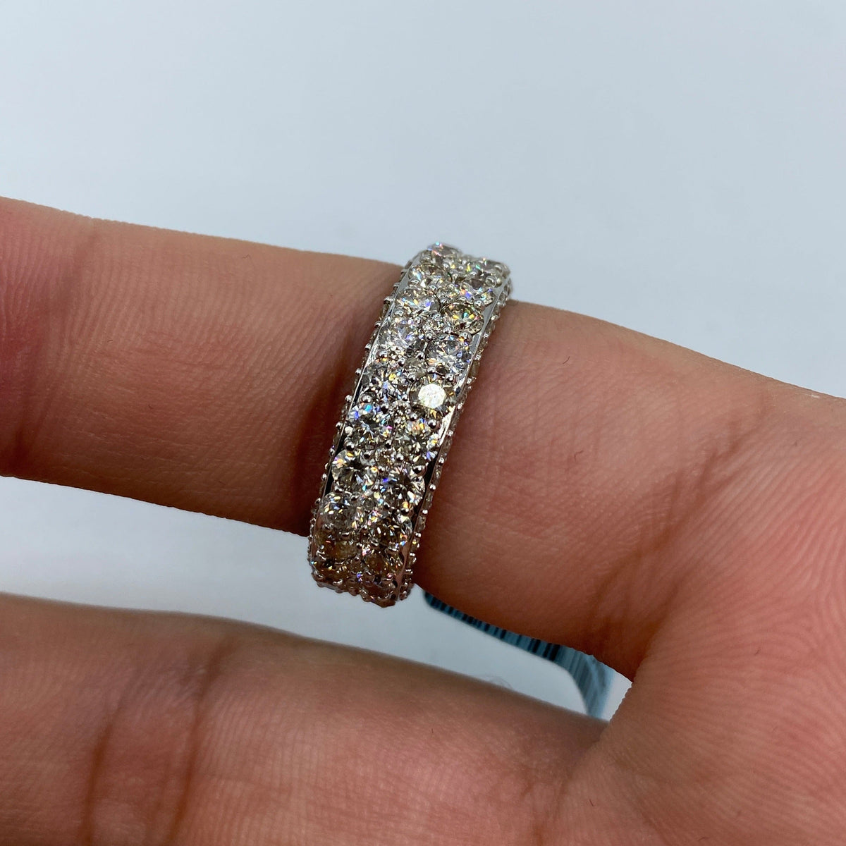 14K Gold Diamond All Around Ring Band - additional product view 7