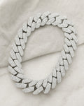 14K Gold & Diamond Cuban link 14.5mm styled photo