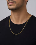 Male model wearing 18K Gold Thick Link Chain