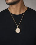 Male model wearing 10K Basketball Custom Pendant