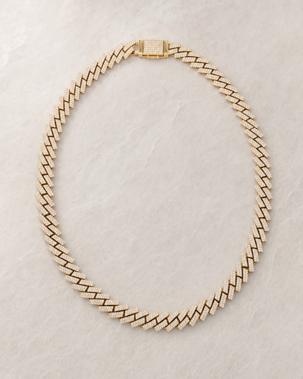 14k 12.3mm Rose and White Gold Cuban 20” styled photo