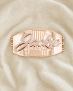 14k Custom Bracelet Plate styled photo