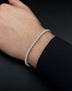 Male model wearing 10k 3mm Diamond Dream Bracelet