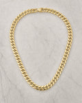 14K Cuban Link Chain 10.3mm 24" styled photo