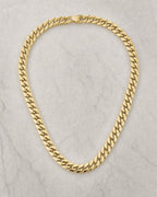 14K Cuban Link Chain 10.3mm 24" styled photo