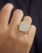 Male model wearing 14K Diamond Heart Ring