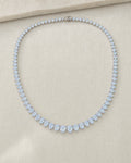 14K Bridal Diamond Graduated Tennis Chain styled photo