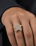 Male model wearing Cake Star 10K Gold Ring