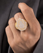 Male model wearing 14K Hamsa Ring