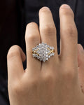 Male model wearing 10K Tiara Diamond Ring