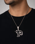 Male model wearing 10K Hellcat Diamond Pendant