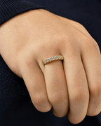 Male model wearing 14K 3.3MM Infinity Diamond Ring