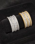 14K 11M Stacked Diamond Baguette Ring styled photo