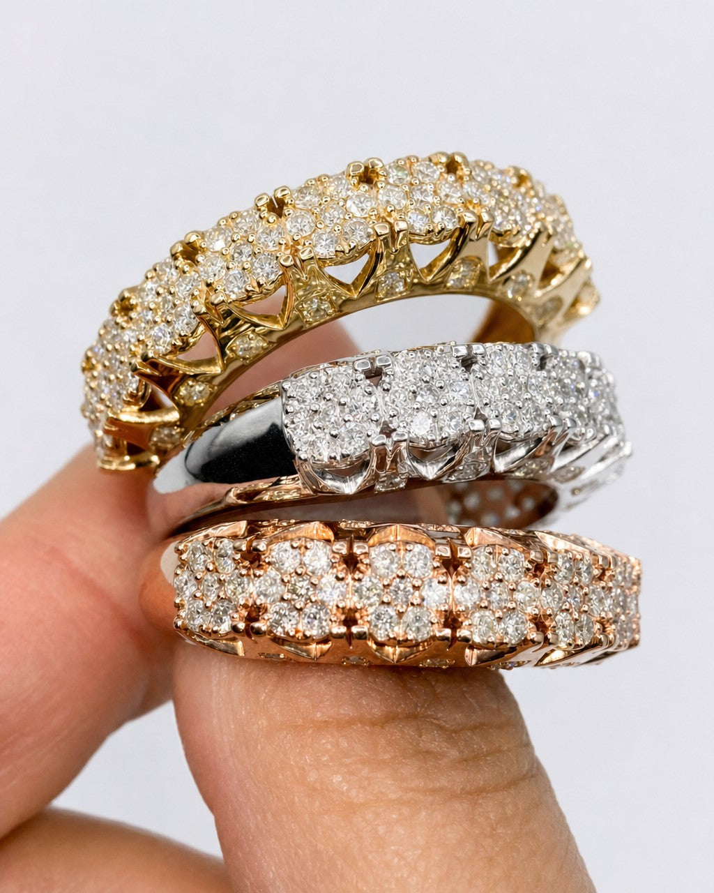 10K 7MM Power Diamond Ring styled photo