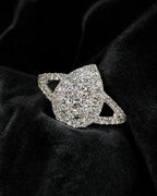 14K Pear Halo Diamond Engagement Ring styled photo