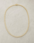 14K Heart Link Tennis Chain 17" styled photo