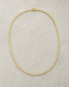 14K Heart Link Tennis Chain 17" styled photo