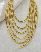 10K 8MM Miami Cuban Link Chain 18-28" styled photo
