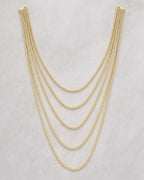 14K Ice Chain in Yellow Gold 18-24" Full Collection styled photo