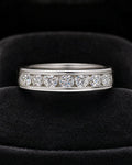 14K White Gold Diamond Band Ring styled photo