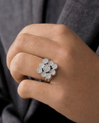 Male model wearing 18K Showstopper Diamond Ring