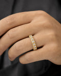 Male model wearing 14K Tiara Pave Diamond Ring