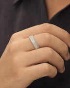 Male model wearing 14K Royal Diamond Band Ring