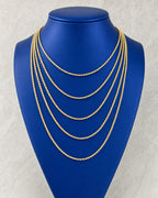 10K Yellow Gold 2MM Rope Chain 16-24" styled photo