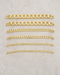 10K Flat Cuban Link Anklet styled photo
