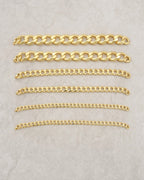 10K Flat Cuban Link Anklet styled photo