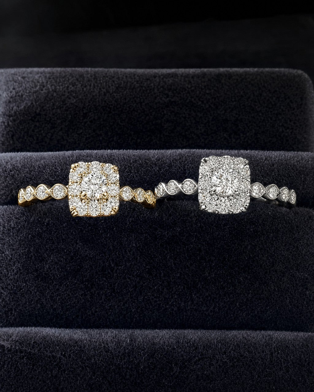 14K Diamond Eternal Engagement Ring styled photo