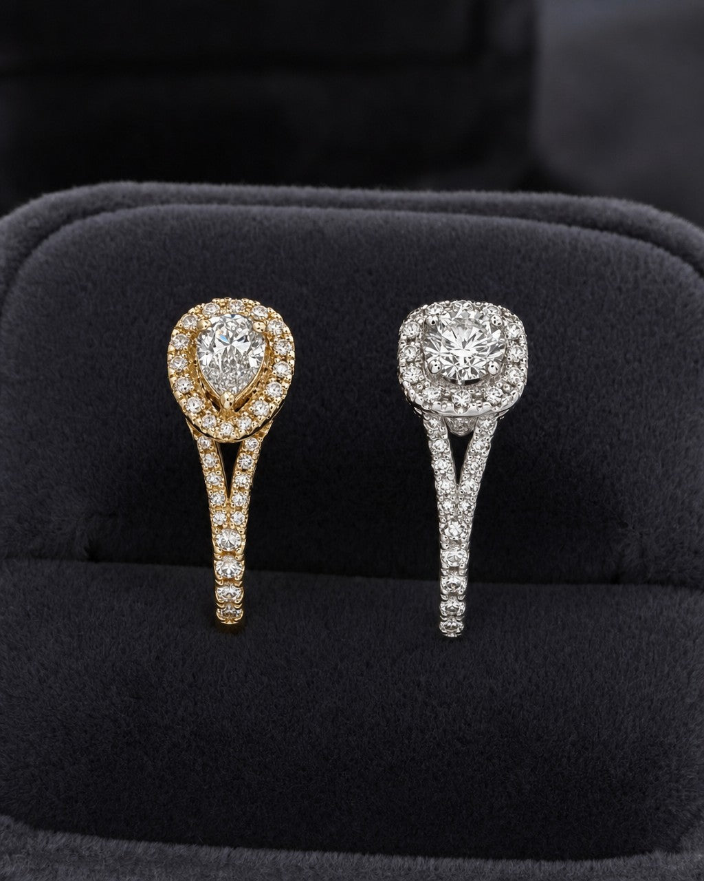 14K Diamond Beloved Engagement Ring styled photo