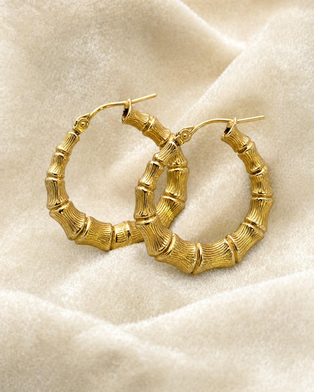Bamboo Earrings 1.2” styled photo