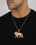 Male model wearing Leo Pendant