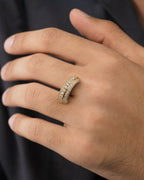 Male model wearing 14K California Diamond Ring