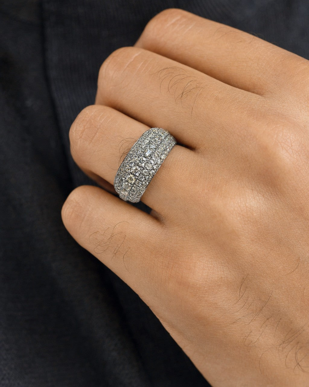 Male model wearing 14K California Diamond Ring