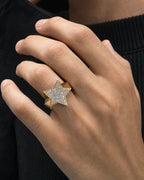 Male model wearing 14k Star Ring