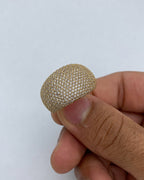 14K Dome Diamond Ring styled photo