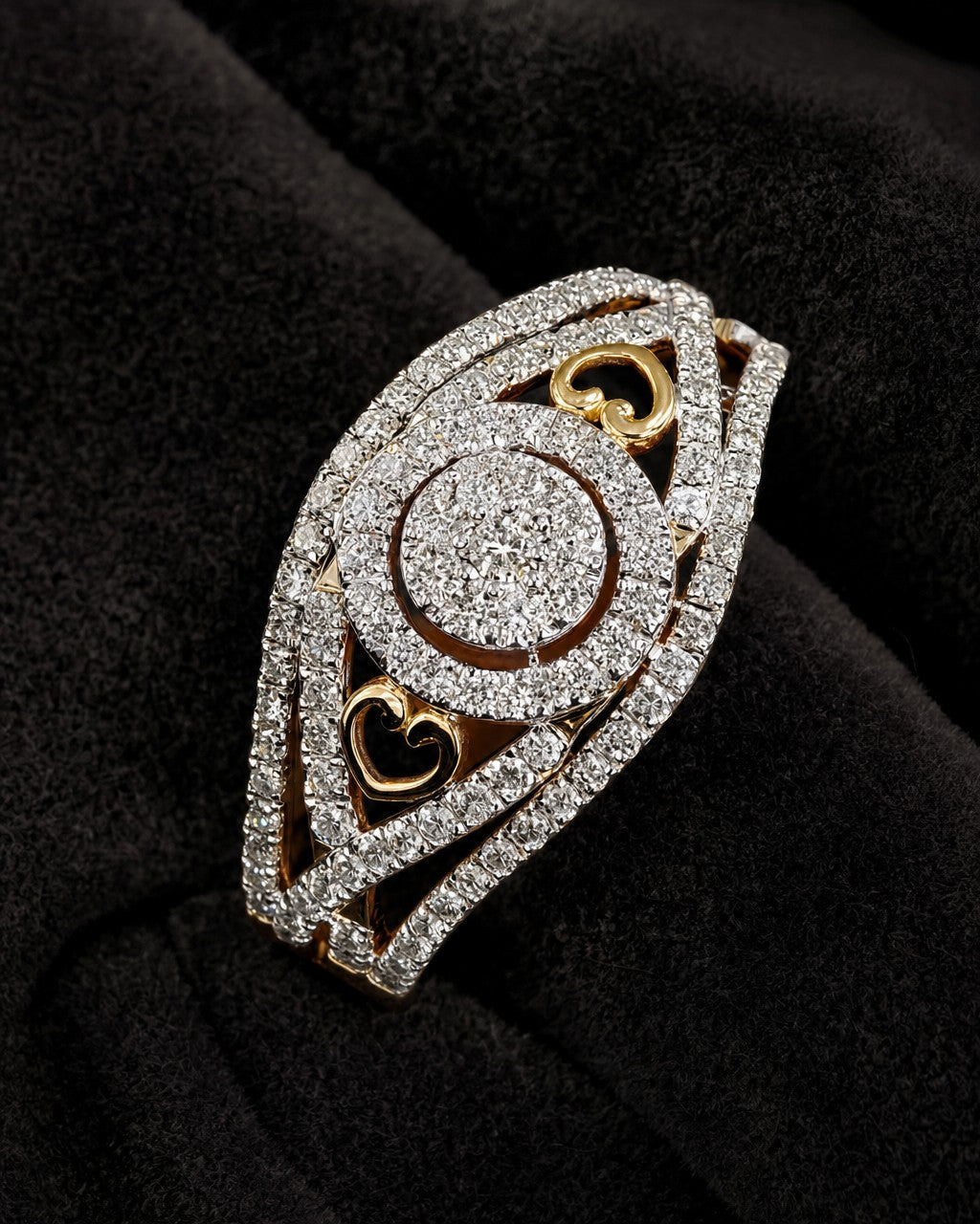 14K Love Cage Diamond Engagement Ring styled photo