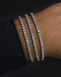 Male model wearing 14K 3.1MM Tennis Bracelet 7-8"