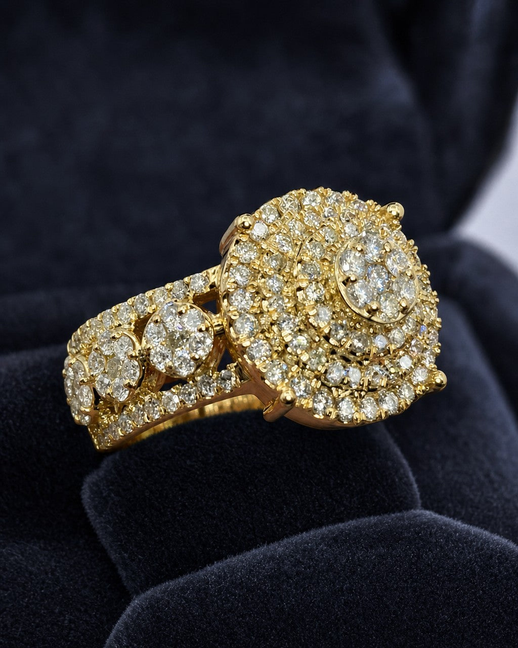 10K Paradise Cake Diamond Ring styled photo