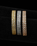 10K Double Banded Diamond Ring styled photo
