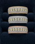 10K Multi-Color Anniversary Diamond Band styled photo