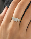 Female model wearing 10K Thalia Diamond Engagement Ring