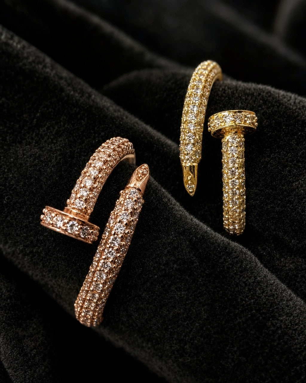 10K Nail Diamond Ring styled photo