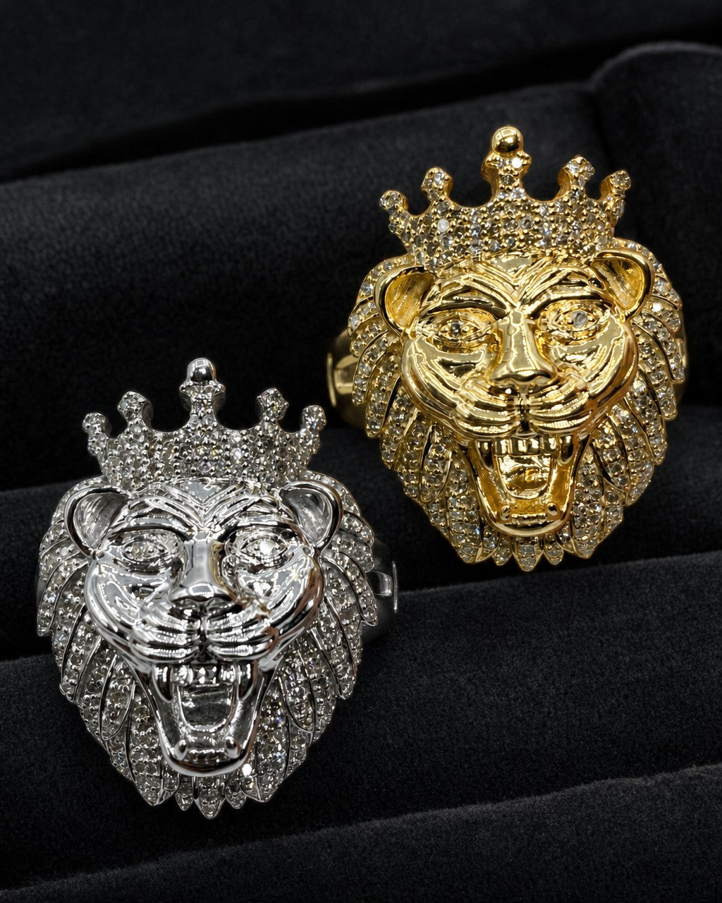 10K King of the Jungle Diamond Ring styled photo